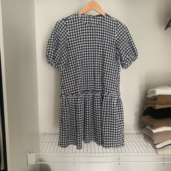 Gingham dress with drop waist - Picture 4 of 4